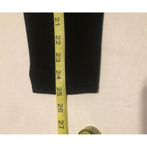 Quacker Factory Size XL Silk Blend Beaded V-Neck Black Sweater Top - Picture 8 of 9